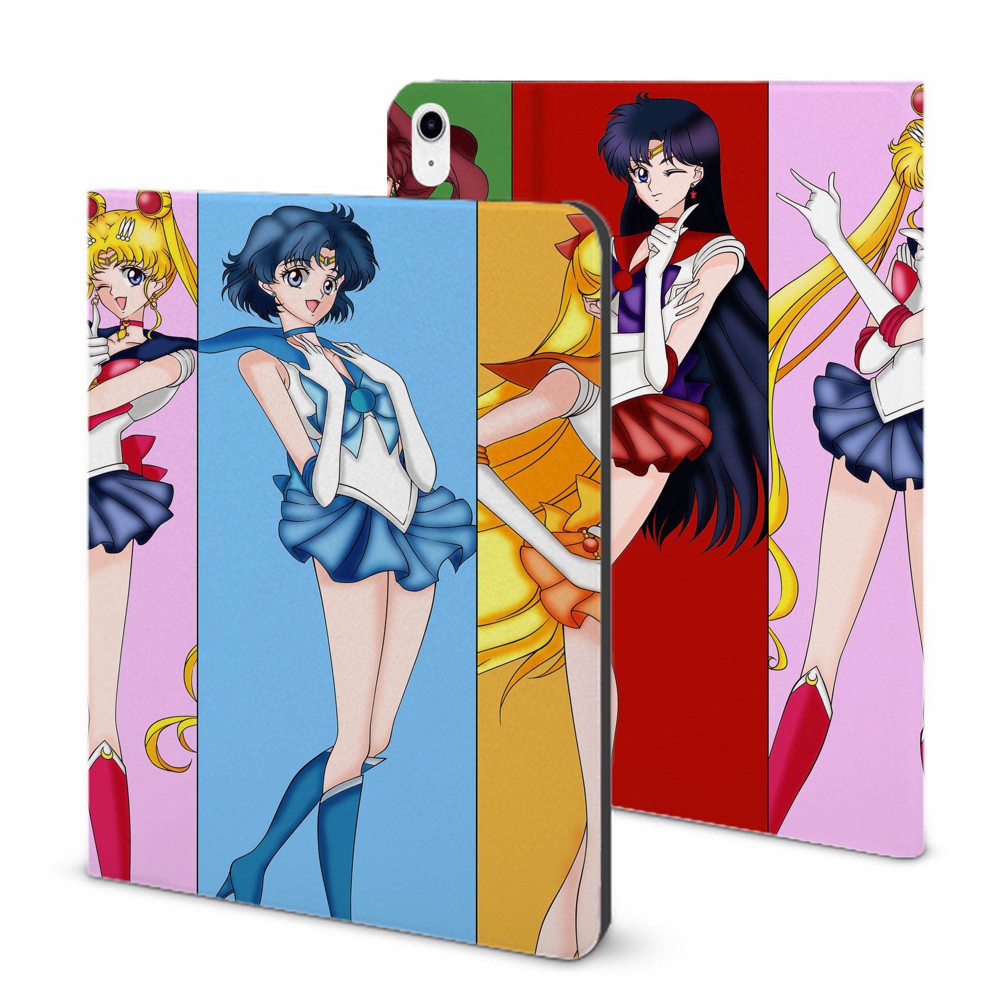 （画像用） 美少女戦士セーラームーン Sailor Moon IPad ケース ブック型 PUレザー TPU 耐衝撃 軽量 薄型 ペン収納なし 全面保護 IPad 各モデル対応